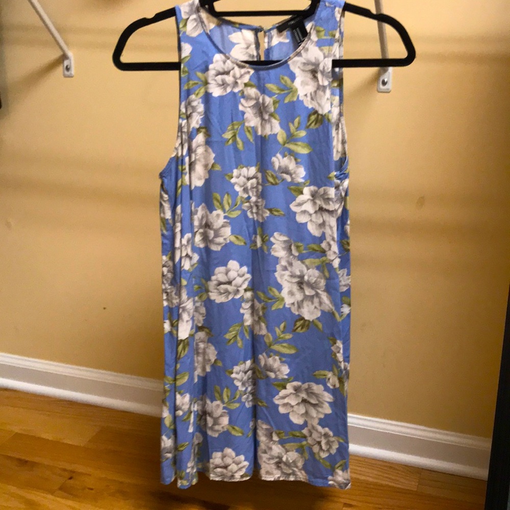 Blue floral dress